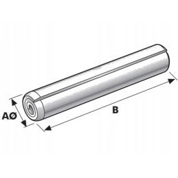 Spiral spring pin OE4 x 24mm DIN 7343