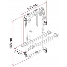Frame for mounting a carry bike sprinter rack