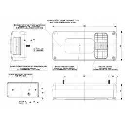 Universal rear left lamp, 5-function