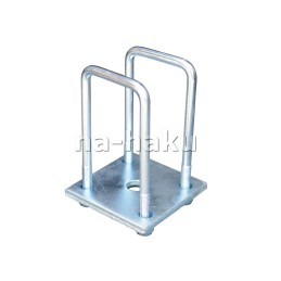 Spring clamp, yoke, axle mounting kw 50mm m10