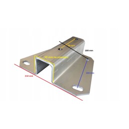 Drawbar connector v ball hitch plate drawbar eyes