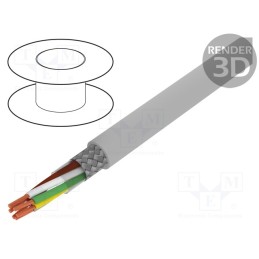 5 m x LAPP - 31326 - Wire, Li2YCY-TP, 3x2x0.34mm2, shielded,tinned copper braid, PVC