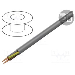 5 m x HELUKABEL - 11966 - Wire, JB-750 HMH, 4G1.5mm2, unshielded, 450V,750V, Cu, stranded