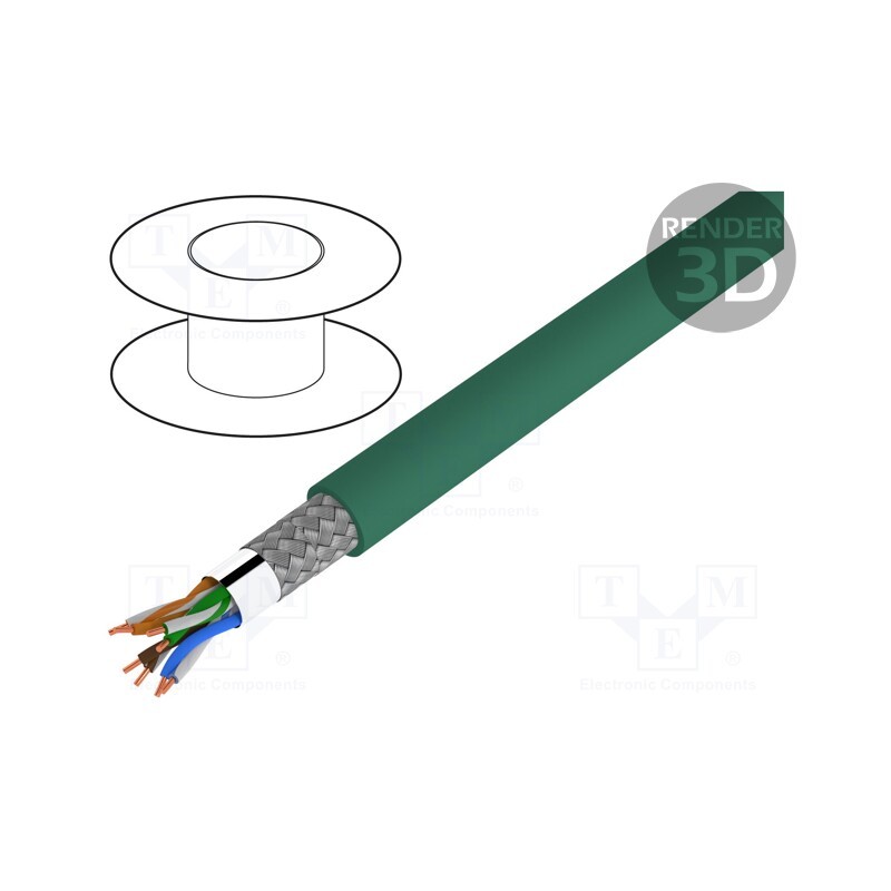 5 m x LAPP - 2170298 - Wire, ETHERLINE® Cat.5e,SF/UTP, 4x2x24AWG, 5e, solid, Cu, LSZH