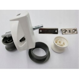 Double-sided gray push lock furniture lock with rods