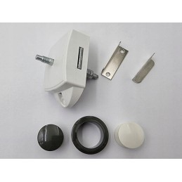 Double-sided gray push lock furniture lock with rods