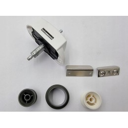 Double-sided gray push lock furniture lock with rods