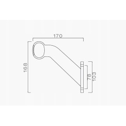 Lamp outline white red right aspock brenderup