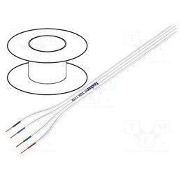 5 m x TASKER - TSK1170 - Wire: assembly, 4x0.22mm2, stranded, Ext.dimensions: 2.5x10mm