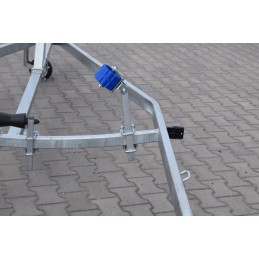 Material boat support 50 for roller boats