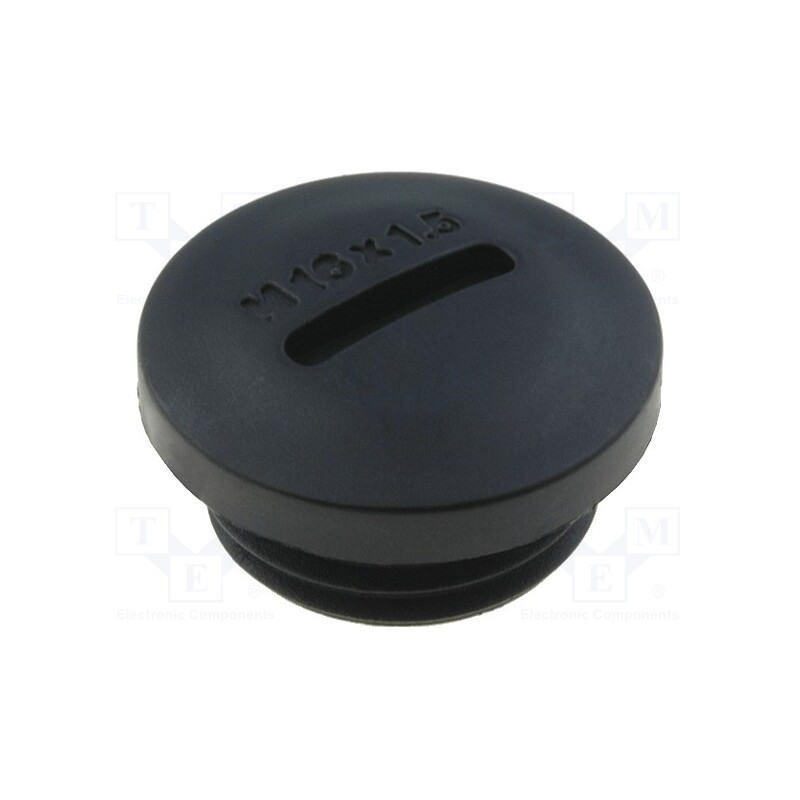 5 pcs x KSS WIRING - MSP16 - Stopper, M16, 1.5, polyamide, black, H: 10.5mm, Øout: 20mm