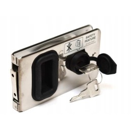 Southco flush stainless steel sliding door lock