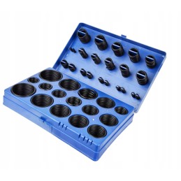 Set of rubber O-rings, rubber sealing rings, 419 pieces