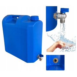 Water container with tap 20l banka canister with tap weight 1000g