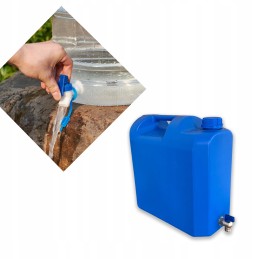 Water container with tap 20l banka canister with tap weight 1000g