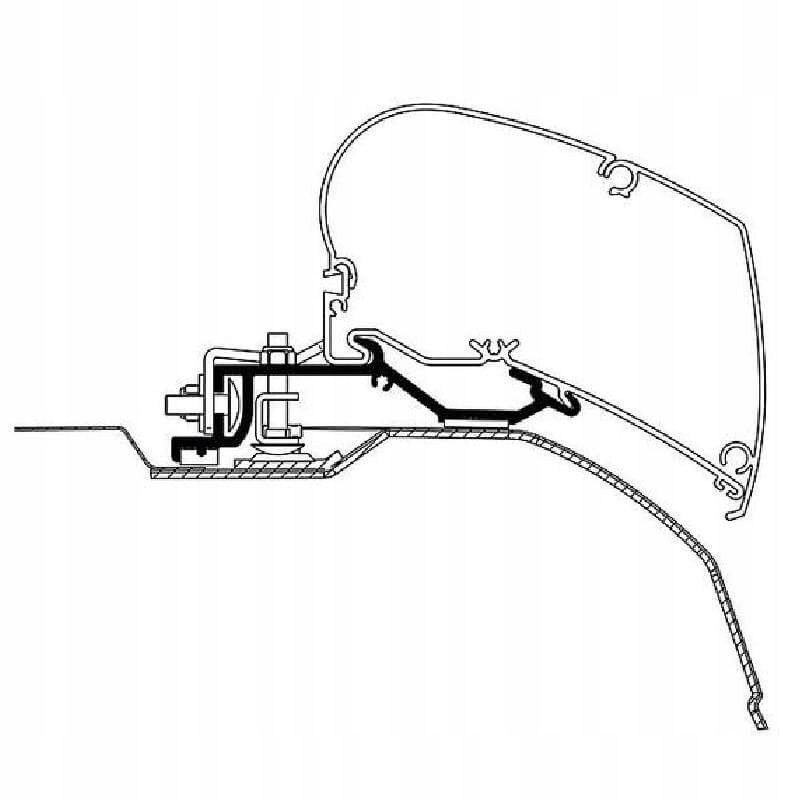 Thule Hideaway Ducato Jumper 07 awning adapter
