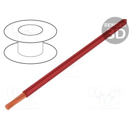 5 m x STu00c4UBLI - 60.7028-22 - Wire, FlexiVolt-2V,Flexivolt®, stranded, Cu, 0.75mm2, PVC, red