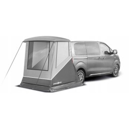 Tent for the tailgate of a camper van, escape brunner van