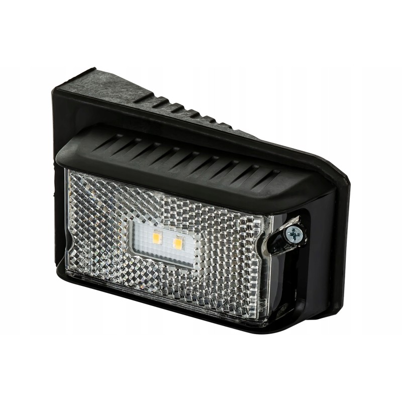 White DPT15 LED marker lamp with holder and cable