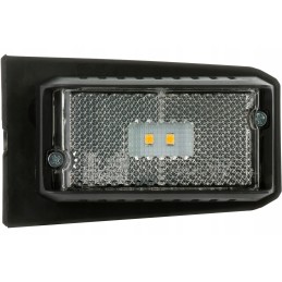 White DPT15 LED marker lamp with holder and cable