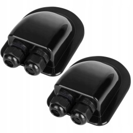 Waterproof cable cover for trailer, black, 2 pack