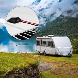 Waterproof cable cover for trailer, black, 2 pack