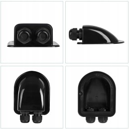 Waterproof cable cover for trailer, black, 2 pack