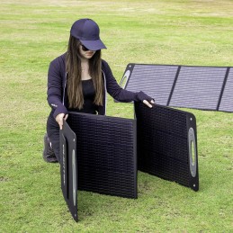 Folding solar panel 200w efficiency 21 7