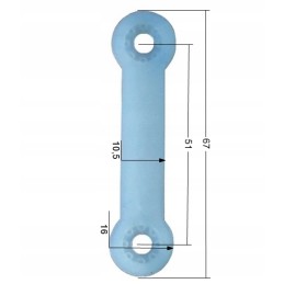 Plastic tarpaulin guide washer 51mm 100 pcs