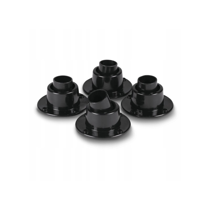 Swivel floor protectors for camper chairs and tables