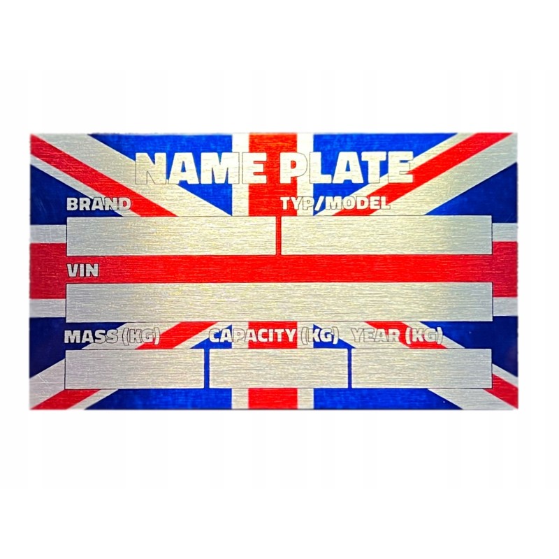 UK english nameplate break in price