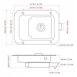 Lock for the entrance door to the trailer