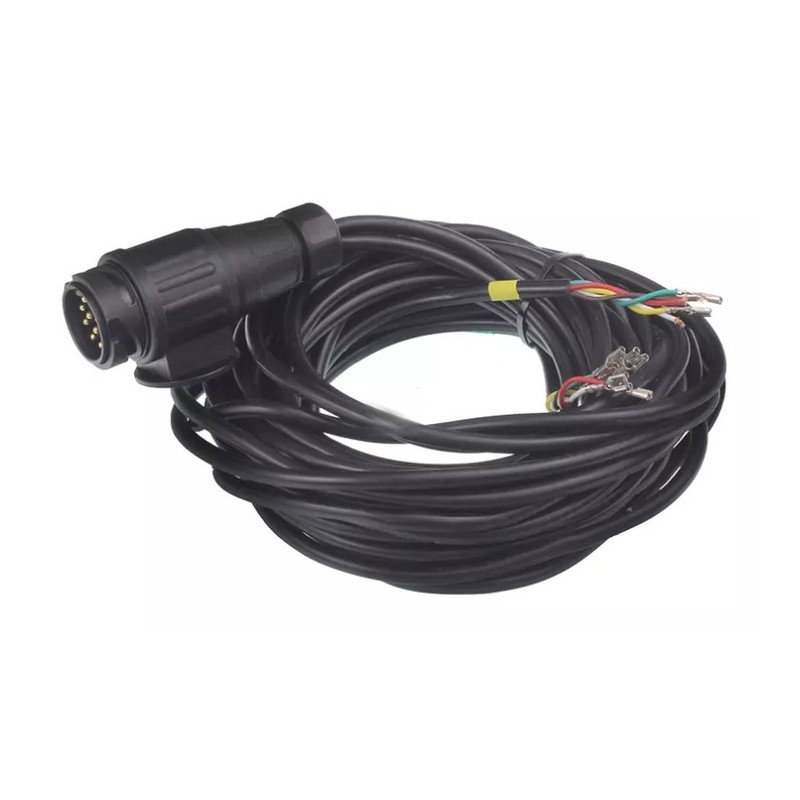 Ready-made trailer wiring harness with 13pin 7 12v plug, 2x9m cable