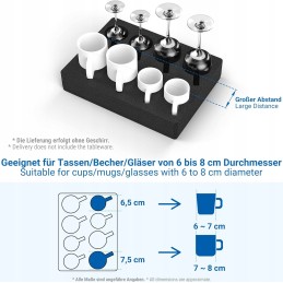 Foam for glasses, cups and plates, camper protection