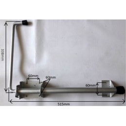 New trailer door holder and refrigerator door lock