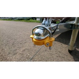 The trailer is secured and the trailer lock is strong