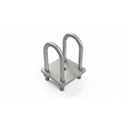 U-bolt yoke, axle spring mounting, diameter 50mm M12