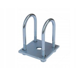 U-bolt yoke, axle spring mounting, diameter 50mm M12