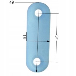 Plastic tarpaulin guide washer plastic for handle 34mm 500 pcs