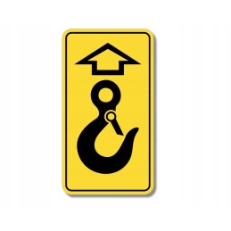 Hook stickers marking attachment points, occupational health and safety, udt