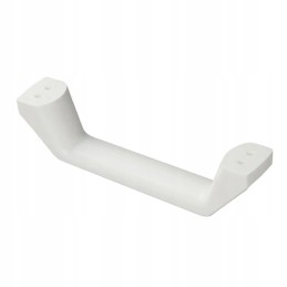 The handle of the car trailer is a solid white handle