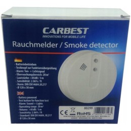 Carbest battery operated smoke detector alarm