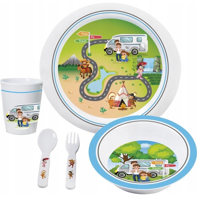Time to travel brunner lunch set for children