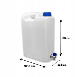 Water container with tap 10l banka canister with tap weight 520g