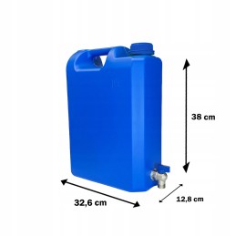 Water container with tap 10l banka canister with tap weight 520g