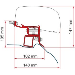 Fiamma f40 mb v awning roof adapter, class 14