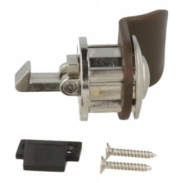 A push-in lock for the cabinets of a camper, a yacht, a camping site