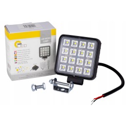 LED truckled square work lamp with a switch