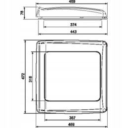 Vent motorized roof window 40x40 Thule in WA