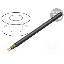 5 m x LAPP - 4533063 - Wire, H07RN-F, 4G1.5mm2, round, stranded, Cu, rubber, black, Class: 5